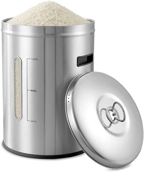 steel rice box|best rice storage containers uk.